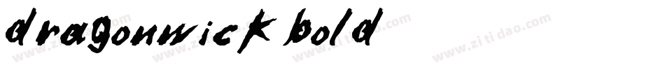 DragonWick Bold字体转换